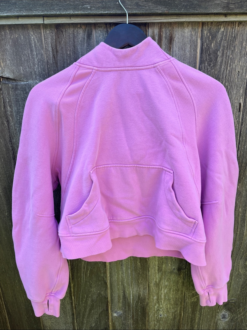 Lululemon Cropped Pink Hoodie